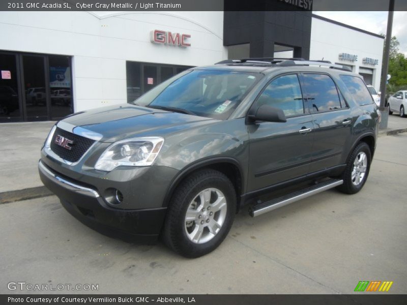 Cyber Gray Metallic / Light Titanium 2011 GMC Acadia SL