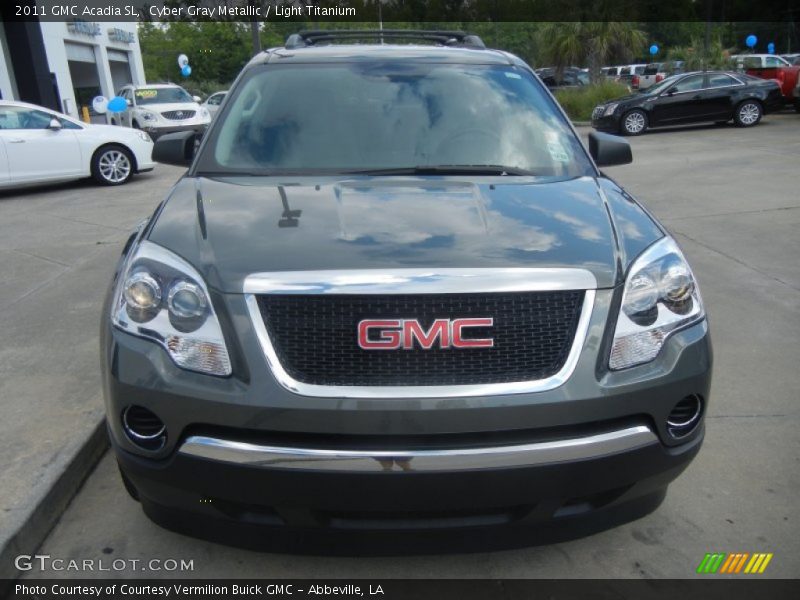 Cyber Gray Metallic / Light Titanium 2011 GMC Acadia SL