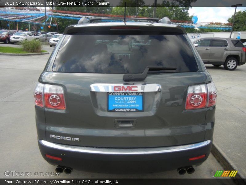 Cyber Gray Metallic / Light Titanium 2011 GMC Acadia SL