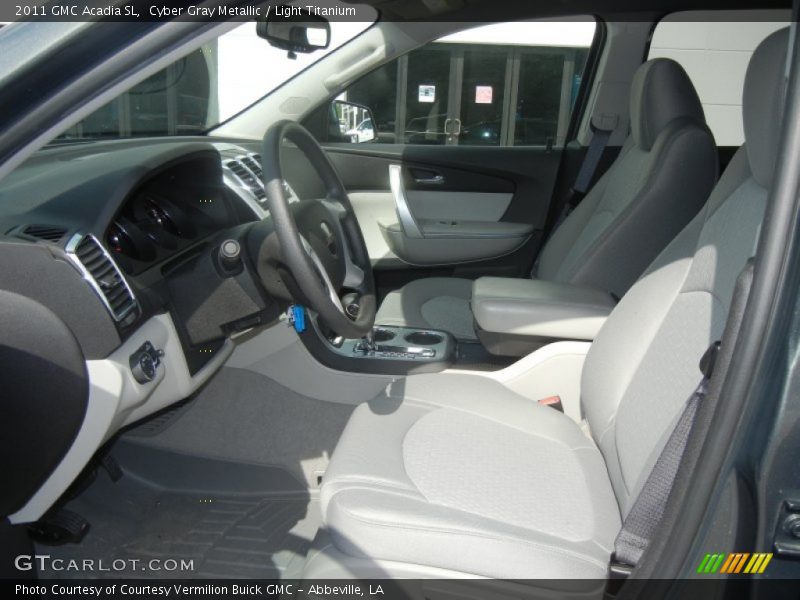 Cyber Gray Metallic / Light Titanium 2011 GMC Acadia SL