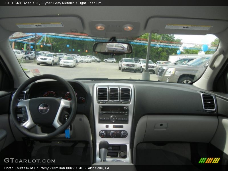 Cyber Gray Metallic / Light Titanium 2011 GMC Acadia SL