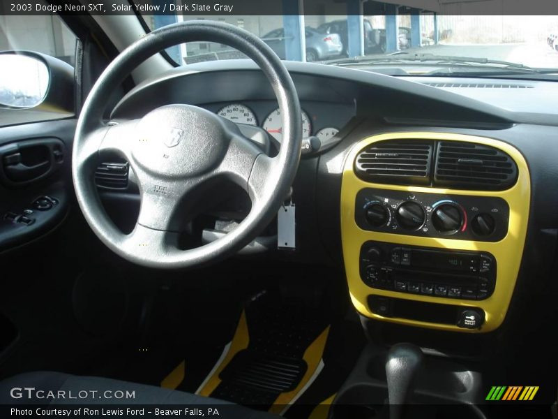 Solar Yellow / Dark Slate Gray 2003 Dodge Neon SXT
