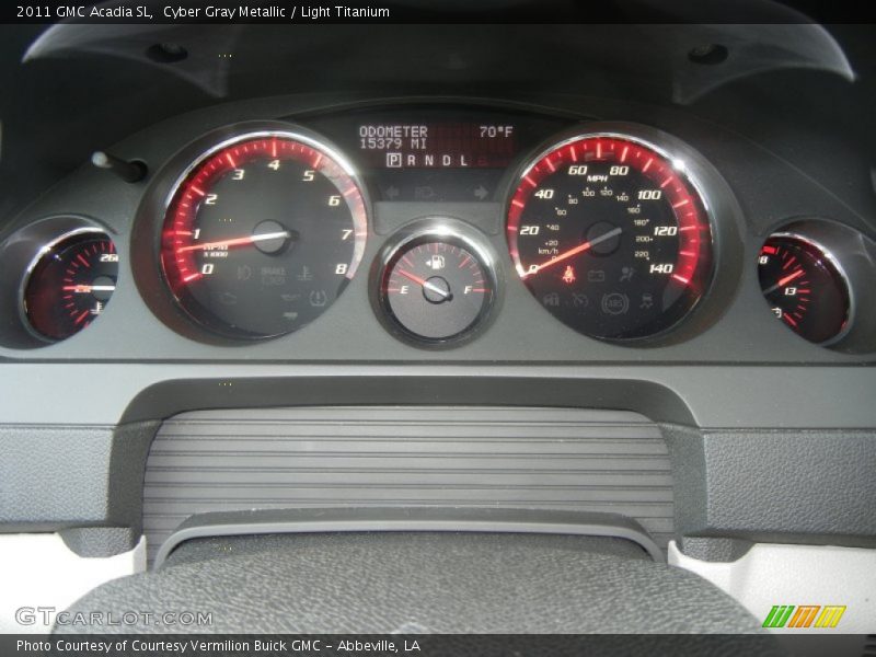 Cyber Gray Metallic / Light Titanium 2011 GMC Acadia SL