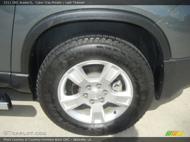 Cyber Gray Metallic / Light Titanium 2011 GMC Acadia SL