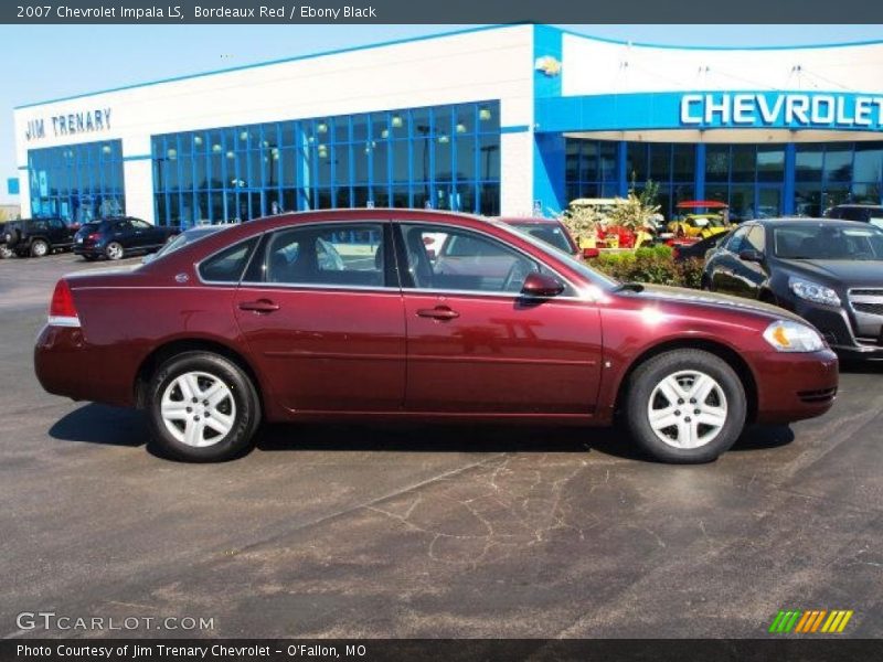 Bordeaux Red / Ebony Black 2007 Chevrolet Impala LS