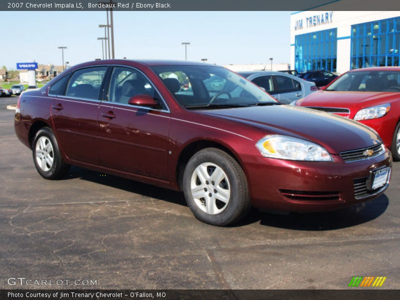Bordeaux Red / Ebony Black 2007 Chevrolet Impala LS