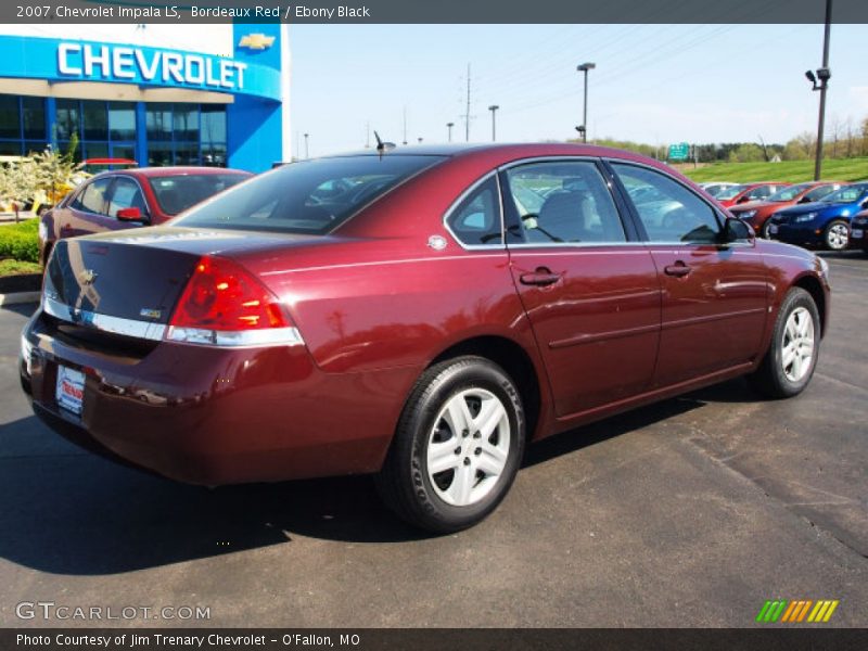 Bordeaux Red / Ebony Black 2007 Chevrolet Impala LS