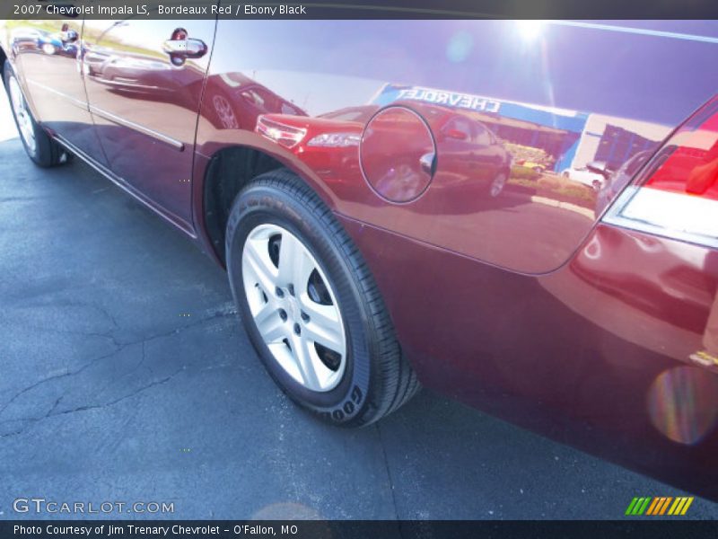 Bordeaux Red / Ebony Black 2007 Chevrolet Impala LS