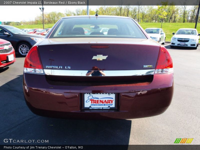 Bordeaux Red / Ebony Black 2007 Chevrolet Impala LS