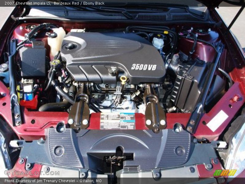 Bordeaux Red / Ebony Black 2007 Chevrolet Impala LS