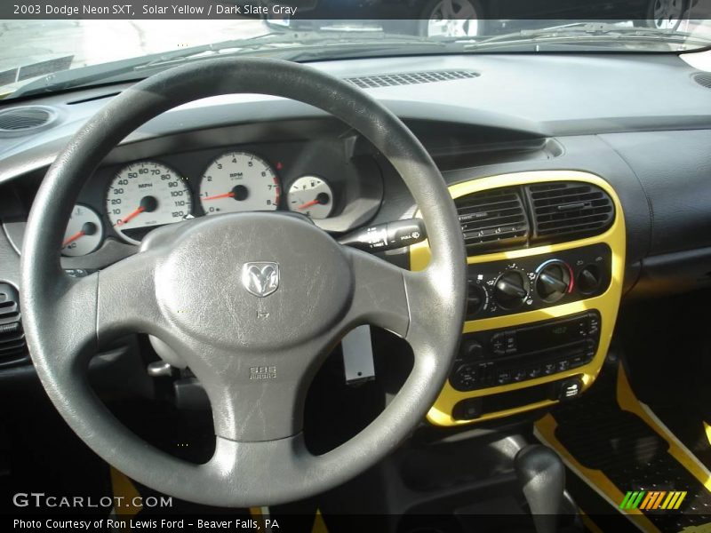 Solar Yellow / Dark Slate Gray 2003 Dodge Neon SXT