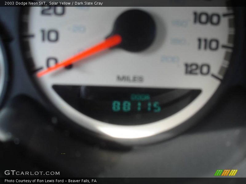 Solar Yellow / Dark Slate Gray 2003 Dodge Neon SXT
