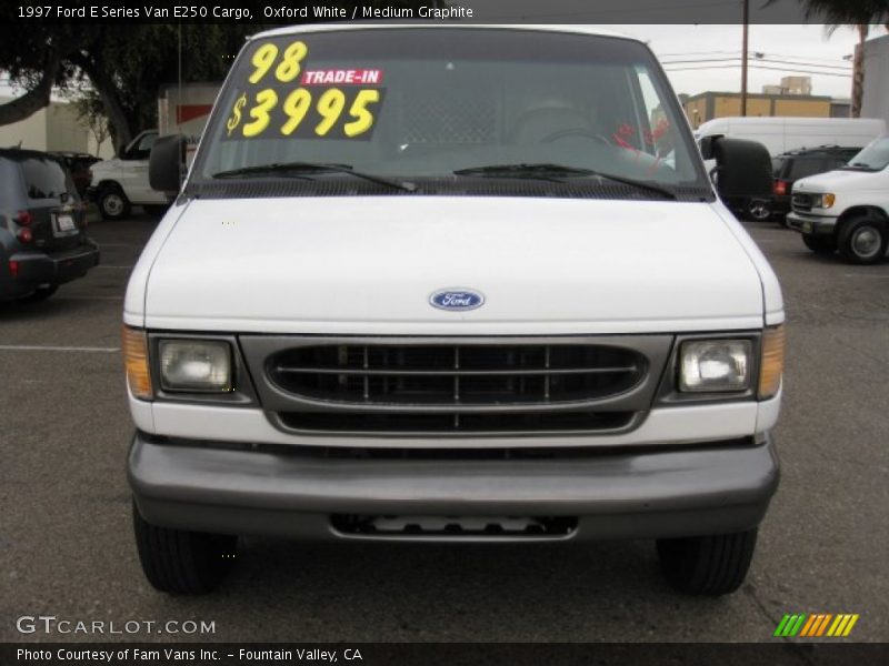 Oxford White / Medium Graphite 1997 Ford E Series Van E250 Cargo