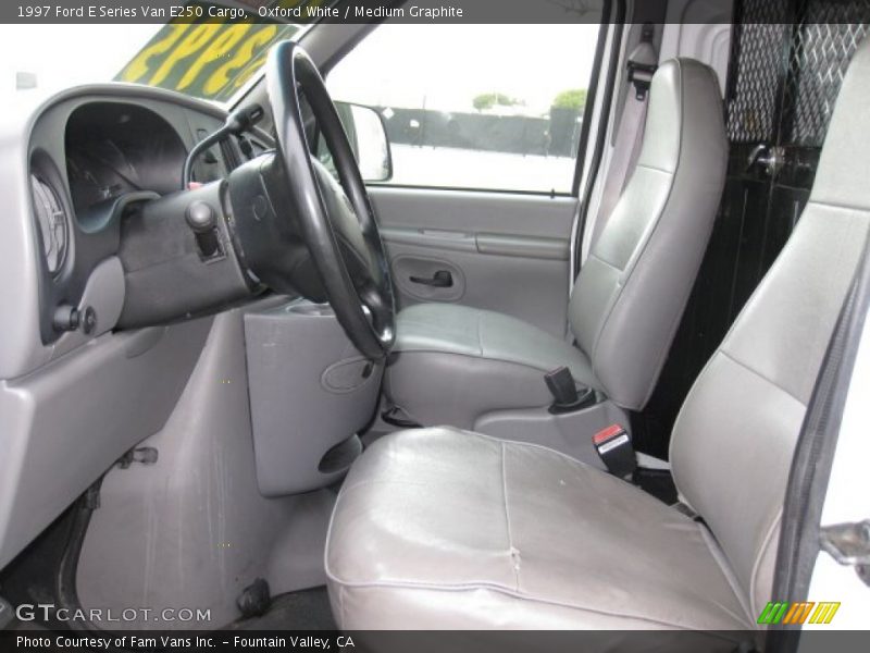 Oxford White / Medium Graphite 1997 Ford E Series Van E250 Cargo
