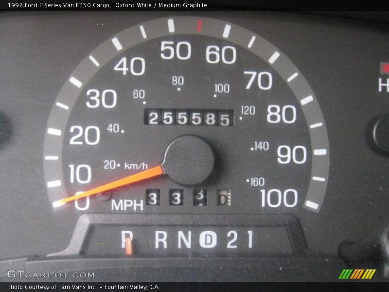 Oxford White / Medium Graphite 1997 Ford E Series Van E250 Cargo