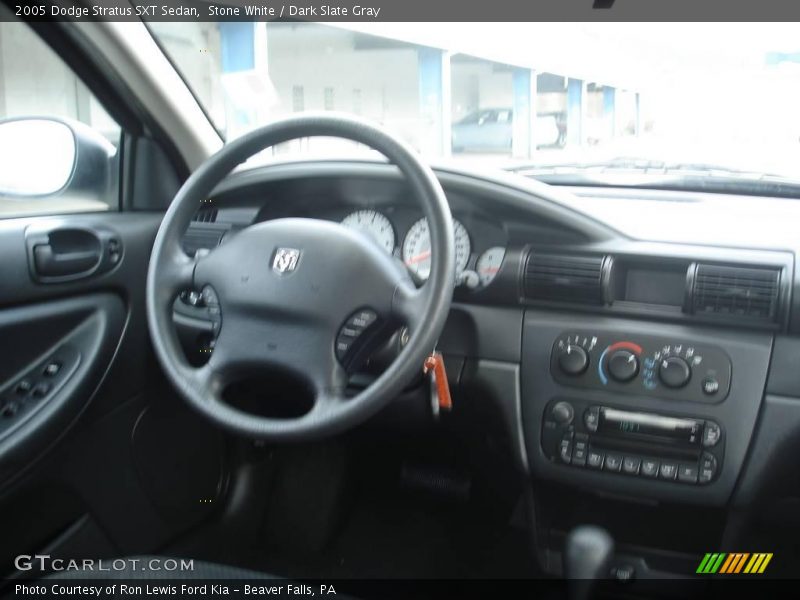 Stone White / Dark Slate Gray 2005 Dodge Stratus SXT Sedan