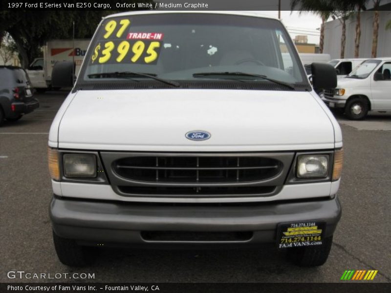 Oxford White / Medium Graphite 1997 Ford E Series Van E250 Cargo
