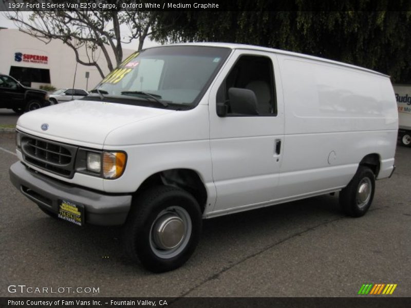 Oxford White / Medium Graphite 1997 Ford E Series Van E250 Cargo