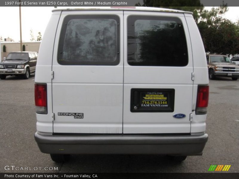 Oxford White / Medium Graphite 1997 Ford E Series Van E250 Cargo