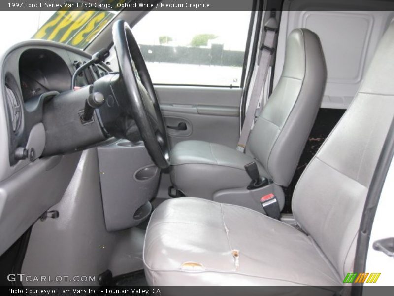Oxford White / Medium Graphite 1997 Ford E Series Van E250 Cargo