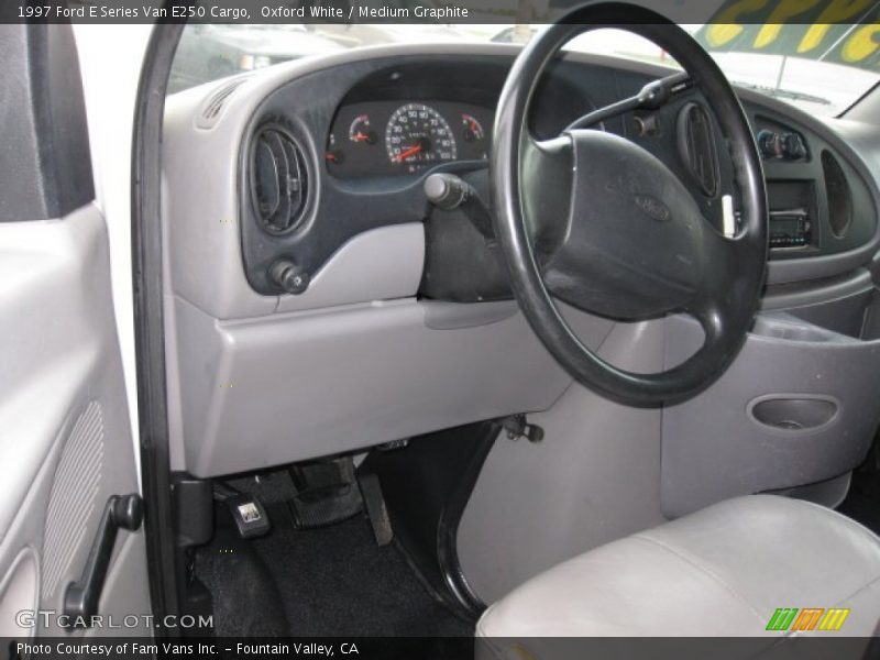 Oxford White / Medium Graphite 1997 Ford E Series Van E250 Cargo