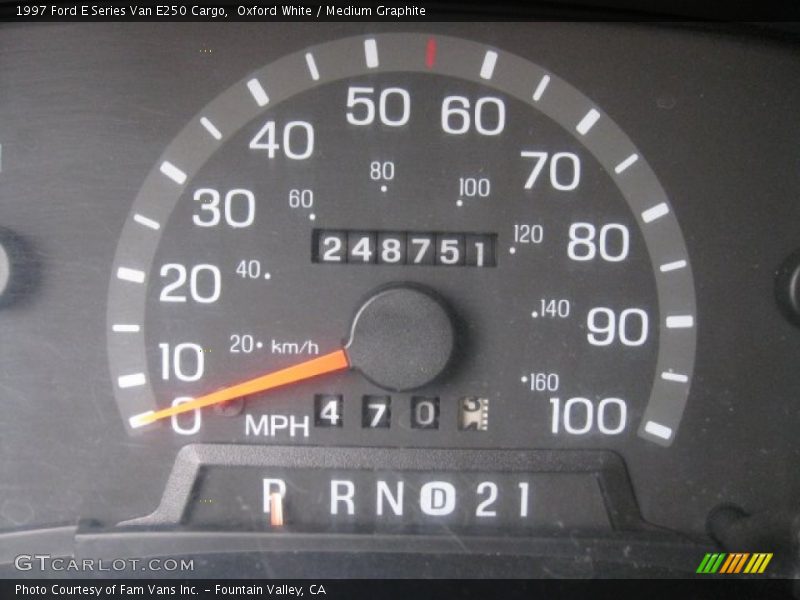 Oxford White / Medium Graphite 1997 Ford E Series Van E250 Cargo