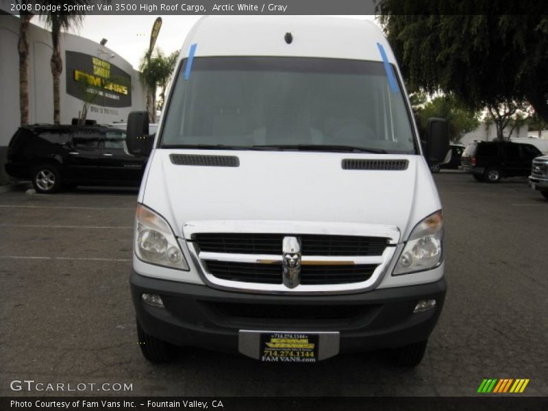 Arctic White / Gray 2008 Dodge Sprinter Van 3500 High Roof Cargo