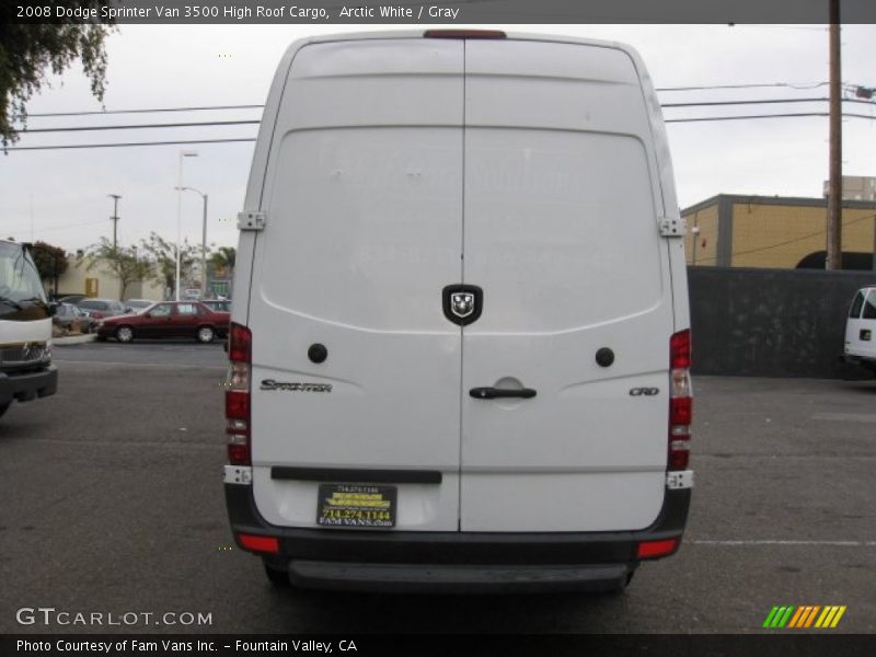 Arctic White / Gray 2008 Dodge Sprinter Van 3500 High Roof Cargo