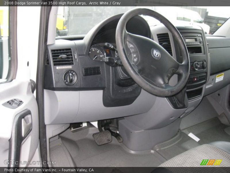 Arctic White / Gray 2008 Dodge Sprinter Van 3500 High Roof Cargo