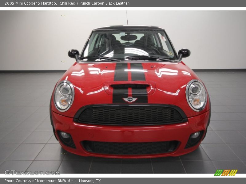 Chili Red / Punch Carbon Black Leather 2009 Mini Cooper S Hardtop