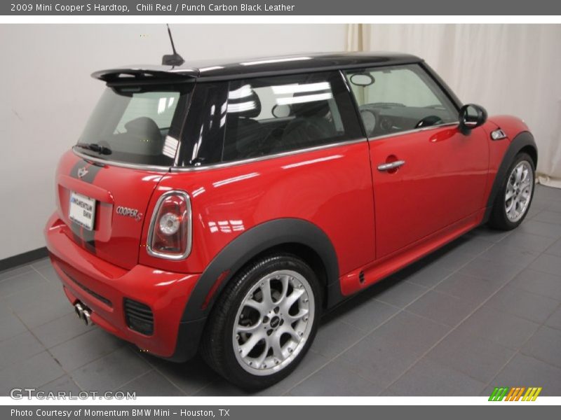 Chili Red / Punch Carbon Black Leather 2009 Mini Cooper S Hardtop