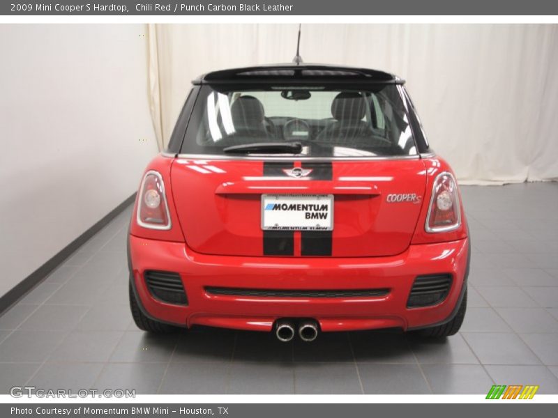 Chili Red / Punch Carbon Black Leather 2009 Mini Cooper S Hardtop