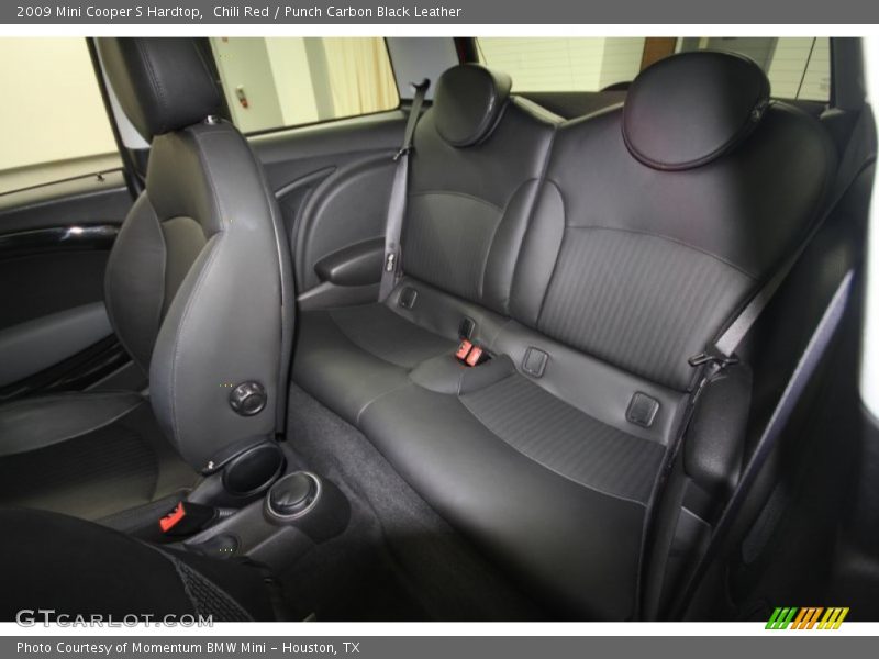 Chili Red / Punch Carbon Black Leather 2009 Mini Cooper S Hardtop