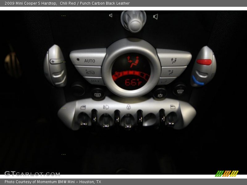Chili Red / Punch Carbon Black Leather 2009 Mini Cooper S Hardtop