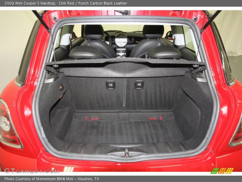 Chili Red / Punch Carbon Black Leather 2009 Mini Cooper S Hardtop