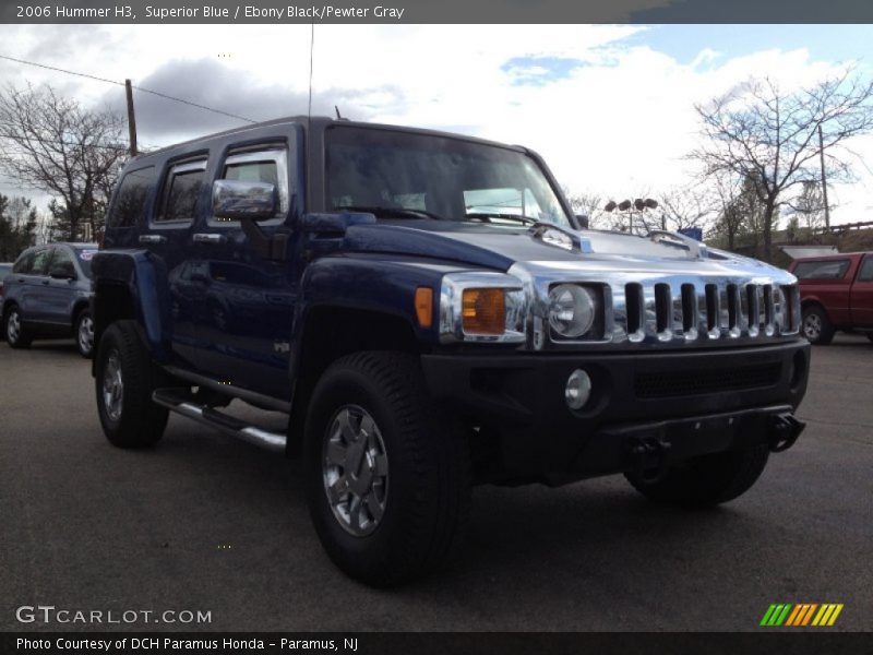 Superior Blue / Ebony Black/Pewter Gray 2006 Hummer H3