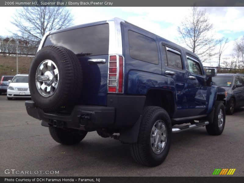 Superior Blue / Ebony Black/Pewter Gray 2006 Hummer H3