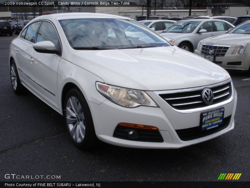 Candy White / Cornsilk Beige Two-Tone 2009 Volkswagen CC Sport