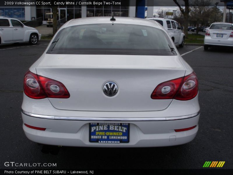 Candy White / Cornsilk Beige Two-Tone 2009 Volkswagen CC Sport
