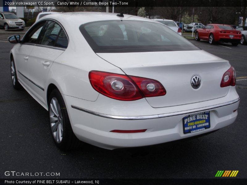 Candy White / Cornsilk Beige Two-Tone 2009 Volkswagen CC Sport