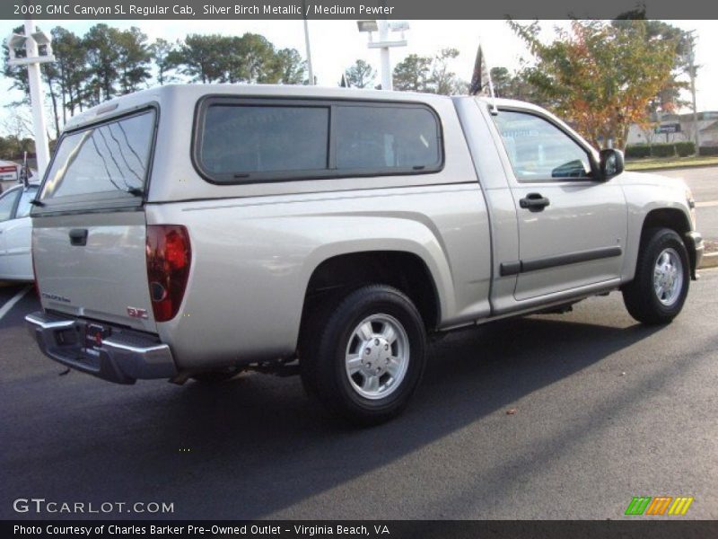 Silver Birch Metallic / Medium Pewter 2008 GMC Canyon SL Regular Cab