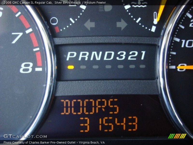 Silver Birch Metallic / Medium Pewter 2008 GMC Canyon SL Regular Cab