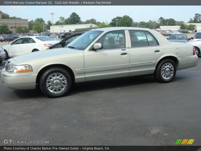 Gold Ash Metallic / Medium Parchment 2004 Mercury Grand Marquis GS