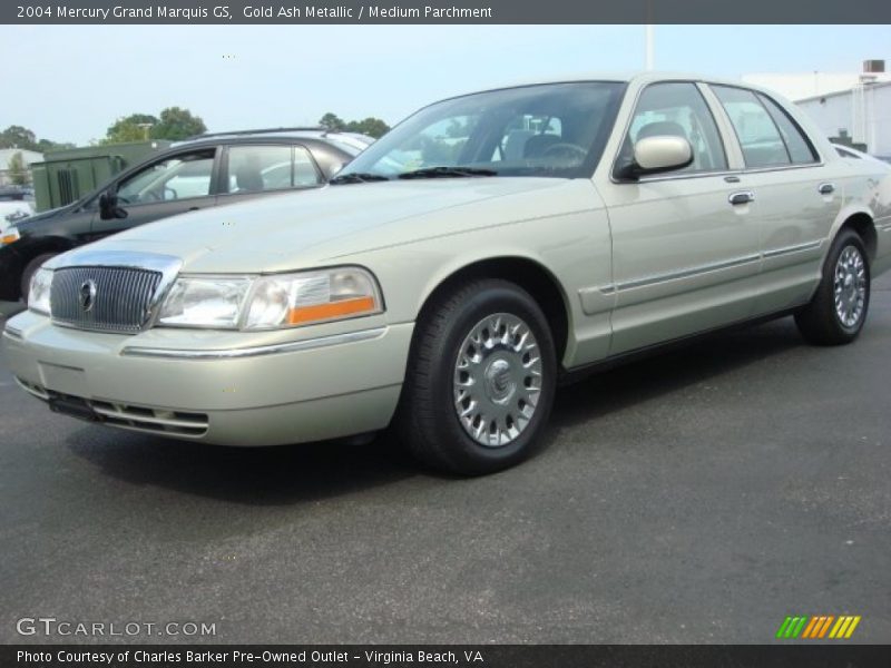 Gold Ash Metallic / Medium Parchment 2004 Mercury Grand Marquis GS