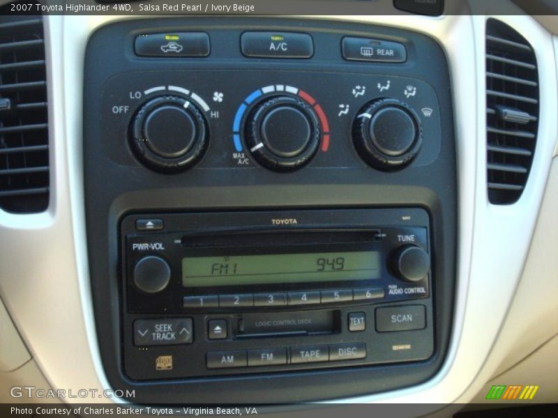Salsa Red Pearl / Ivory Beige 2007 Toyota Highlander 4WD