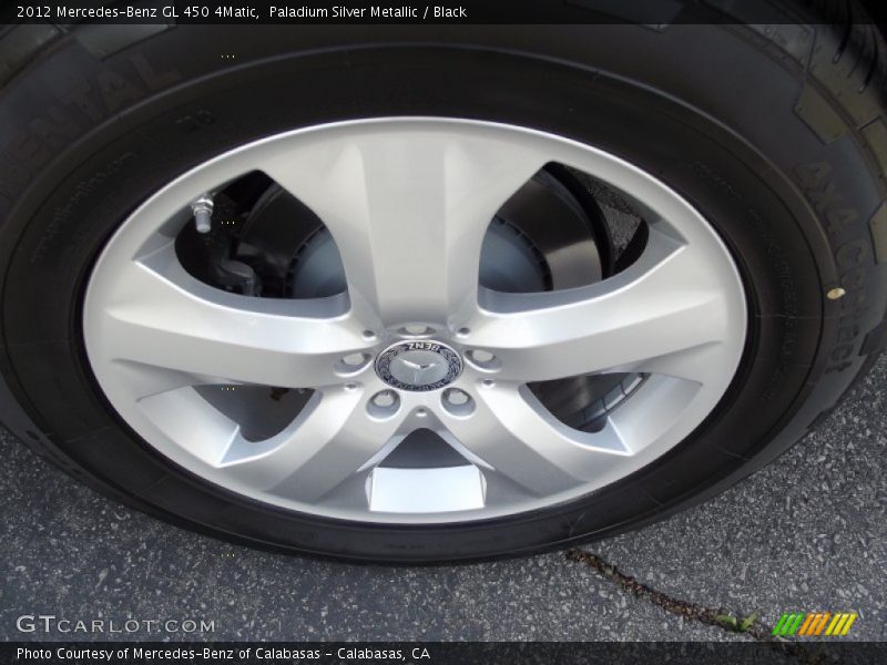 Paladium Silver Metallic / Black 2012 Mercedes-Benz GL 450 4Matic