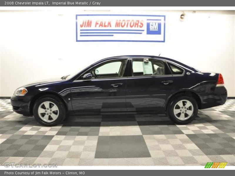 Imperial Blue Metallic / Gray 2008 Chevrolet Impala LT