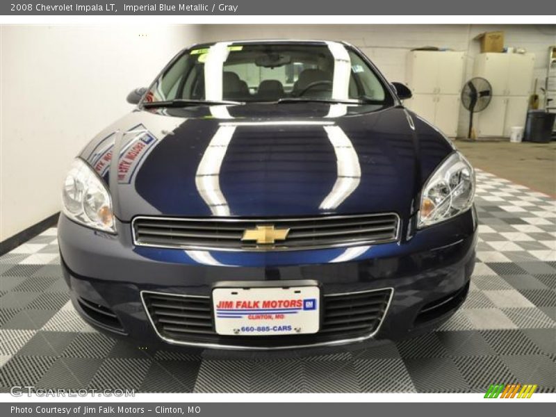 Imperial Blue Metallic / Gray 2008 Chevrolet Impala LT