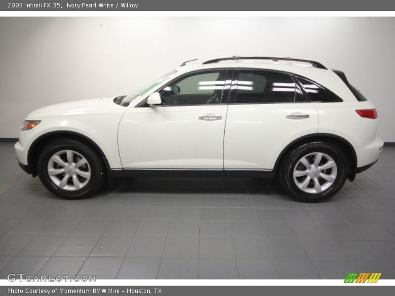 Ivory Pearl White / Willow 2003 Infiniti FX 35