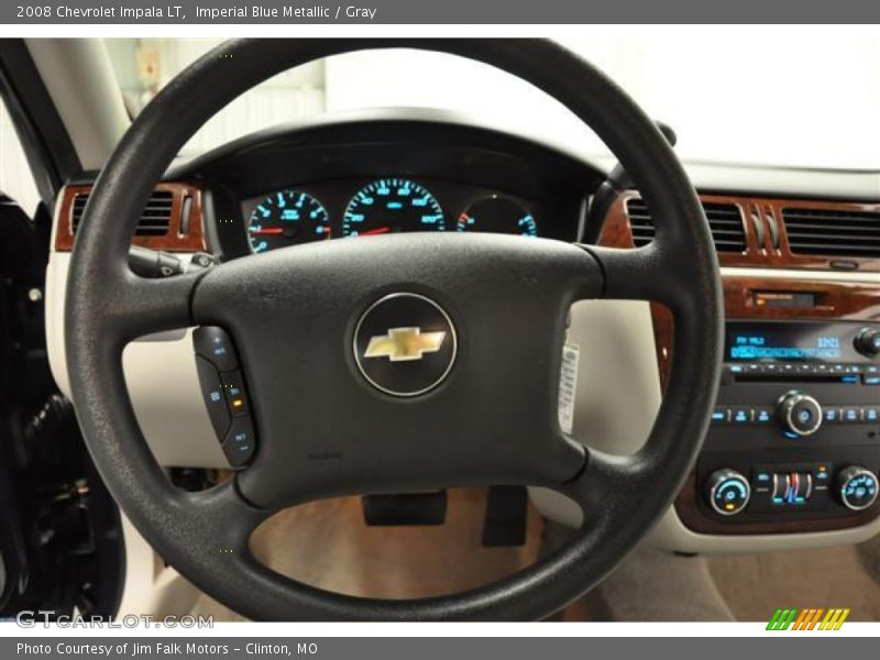 Imperial Blue Metallic / Gray 2008 Chevrolet Impala LT